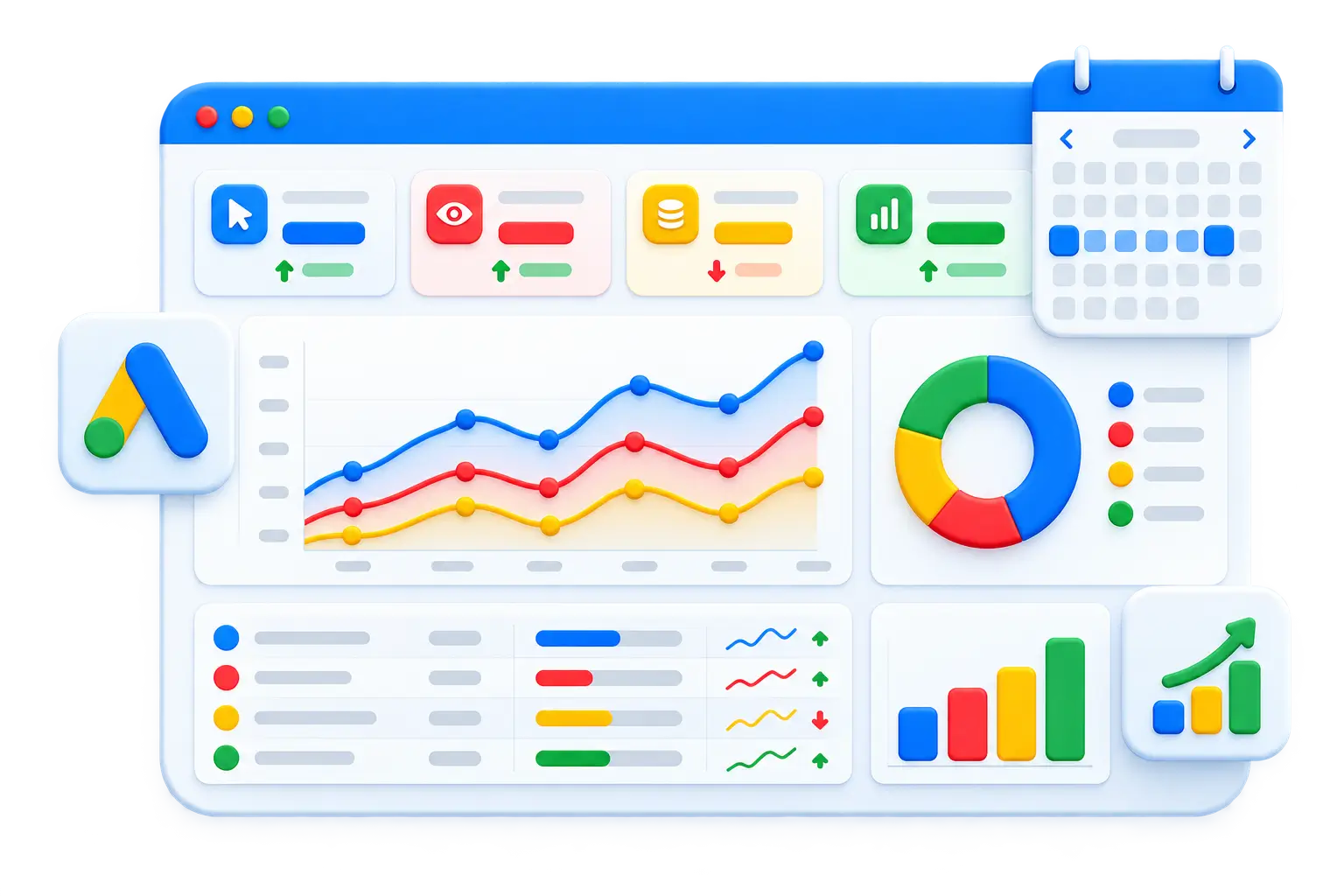 Google ve Meta kampanyaları için detaylı reklam analiz paneli