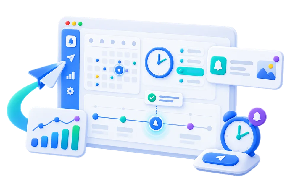 Web Push bildirimlerini doğru zamanda planlama ve gönderme ekranı
