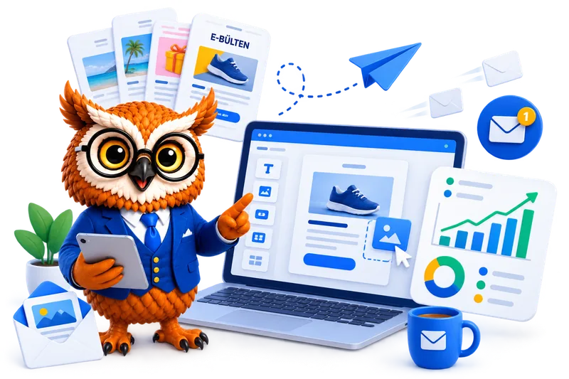 Connect Master e-posta kampanyası hazırlama ve performans takibi