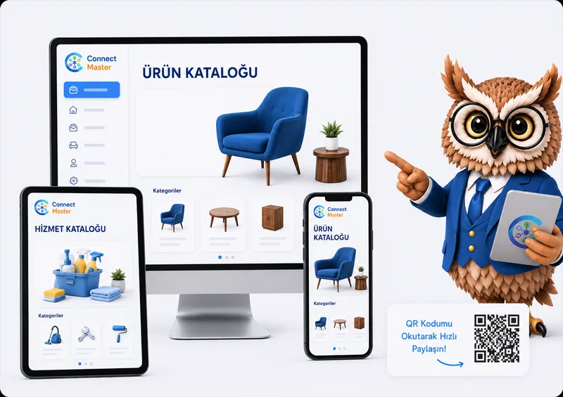 Connect Master dijital ürün kataloğu yönetim ekranı