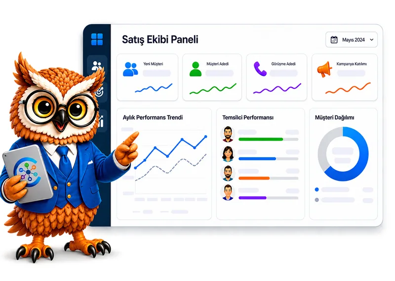 Connect Master satış ekibi ve temsilci yönetimi ekranı