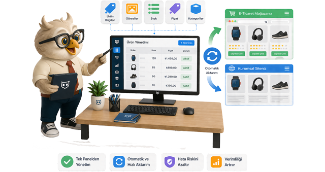 E-Ticaret ve Kurumsal Siteye Ürün Aktarımı