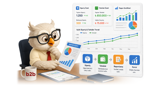 Gelişmiş Raporlar ile Sipariş ve Tahsilatı Yönetin